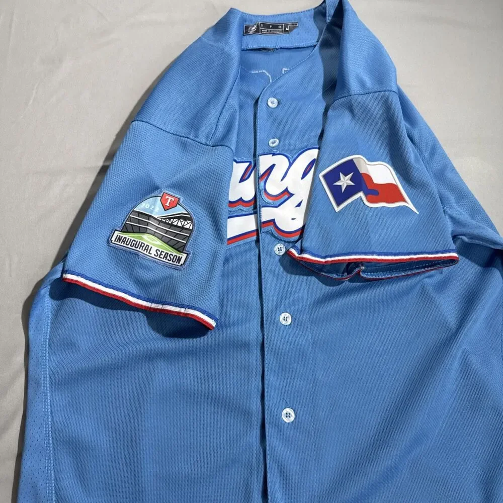 Nike Texas Rangers MLB Corey Seager #5 Jersey Limited Light Blue Sz S